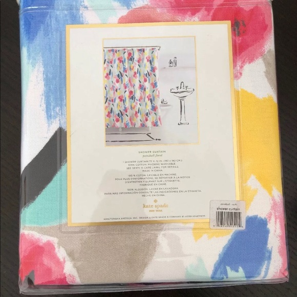 kate spade Bath Kate Spade Paintball Floral 72x72 Shower Curtain